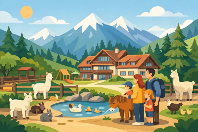 Nocleg z mini zoo na rodzinny wyjazd w góry